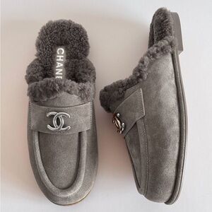 CC shearling suede shoes size 7
